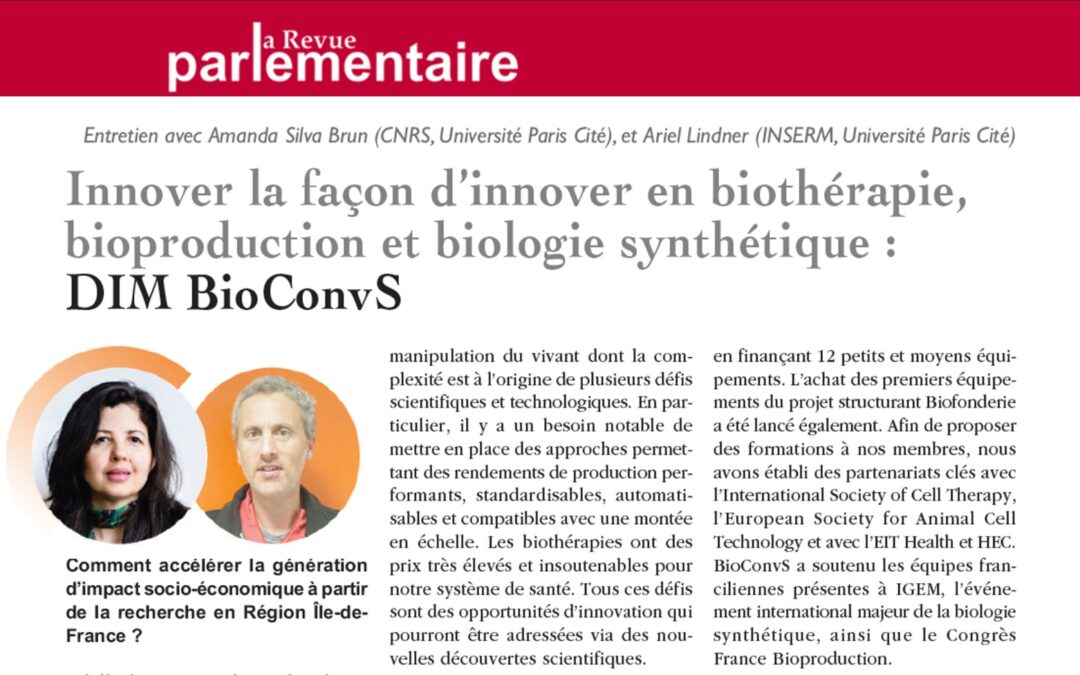 BioConvS in La Revue Parlementaire